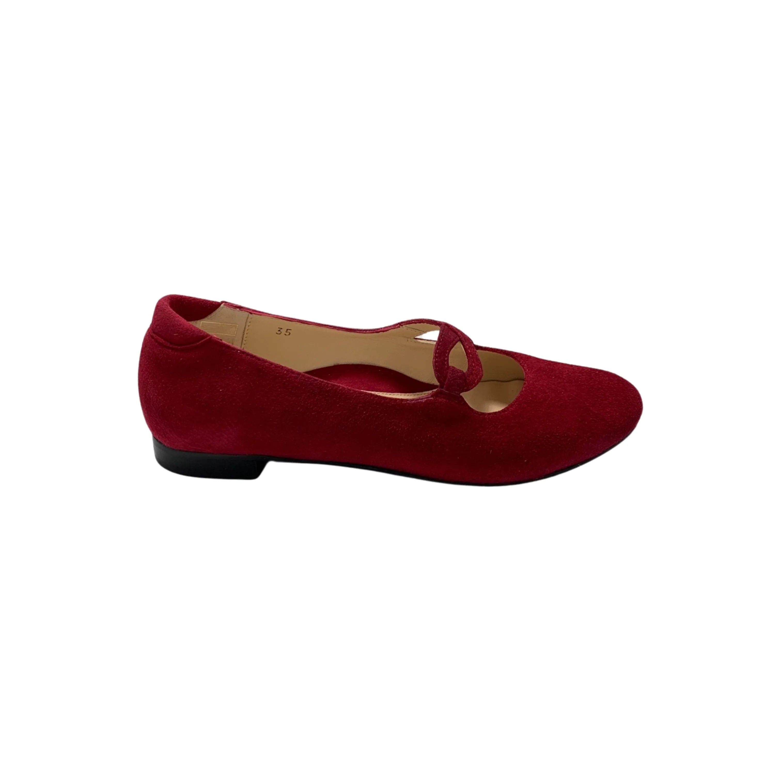 235531 Red Suede Flat