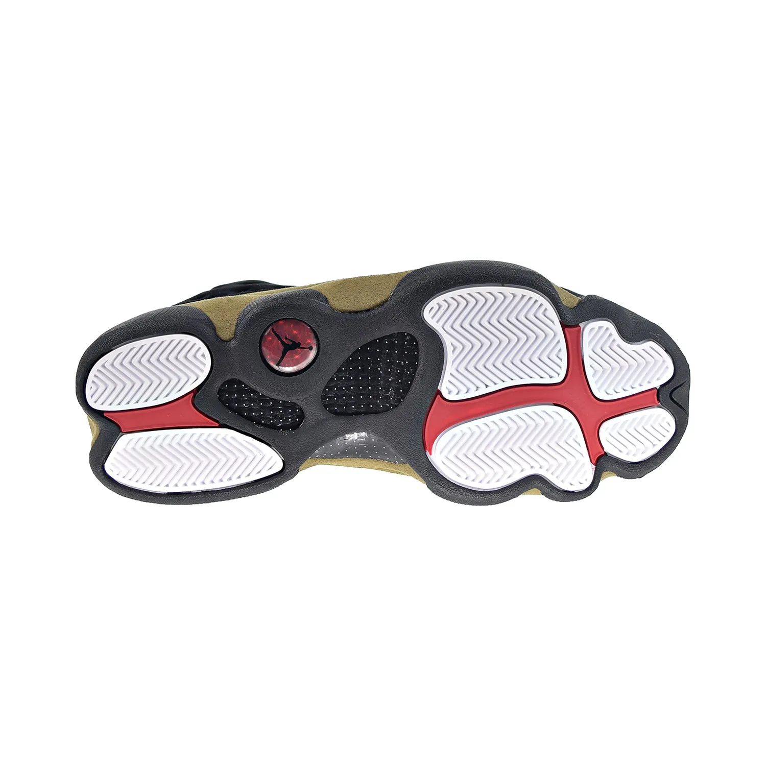 Air Jordan 13 Retro Men's Shoes Black-Gym Red-Light-Light Olive