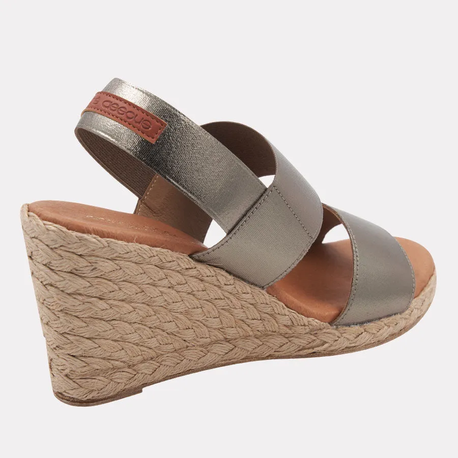 Allison Metallic Espadrille Wedge