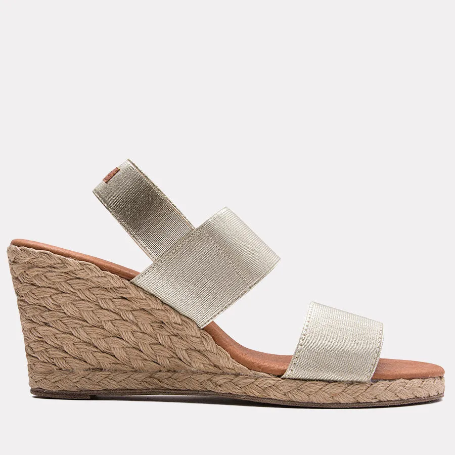 Allison Metallic Espadrille Wedge