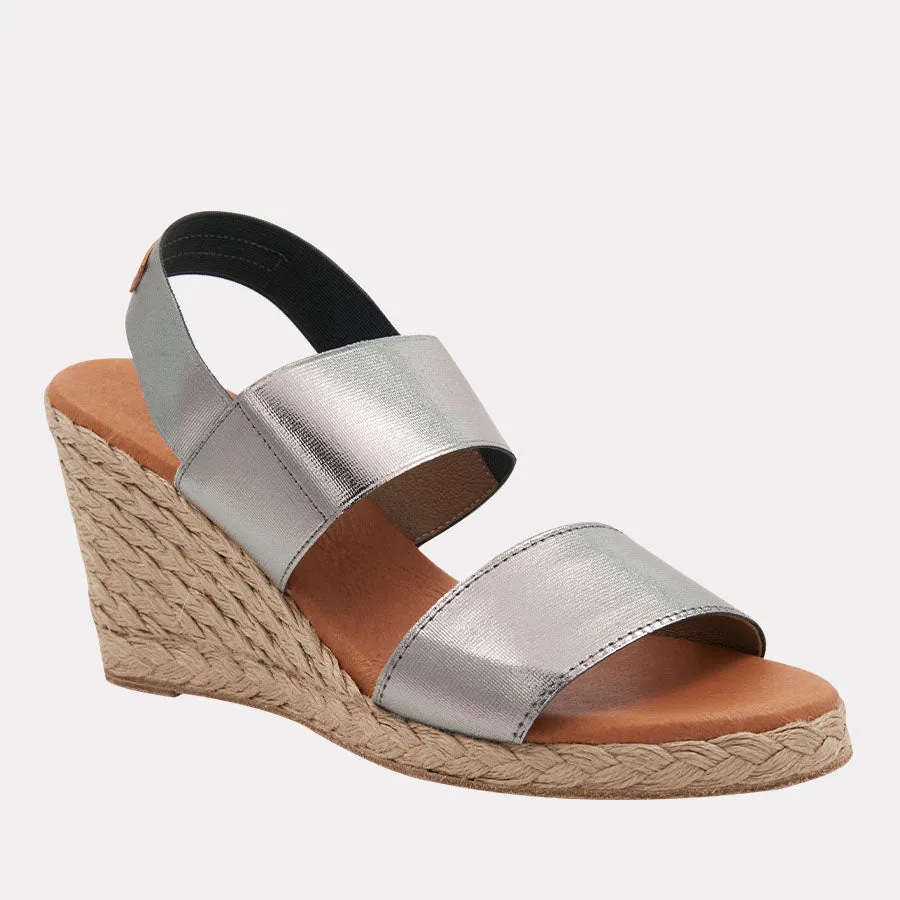 Allison Metallic Espadrille Wedge