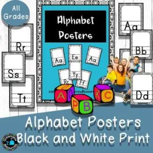 Alphabet cards- Classroom Decor