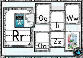 Alphabet cards- Classroom Decor