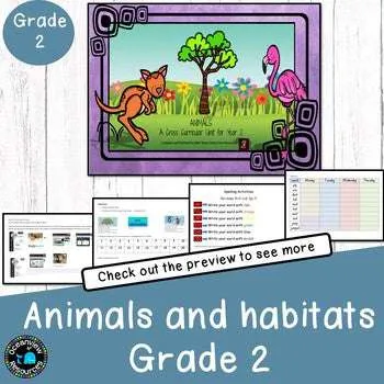 Animals and their habitats for lower primary students- starring the Gruffalo