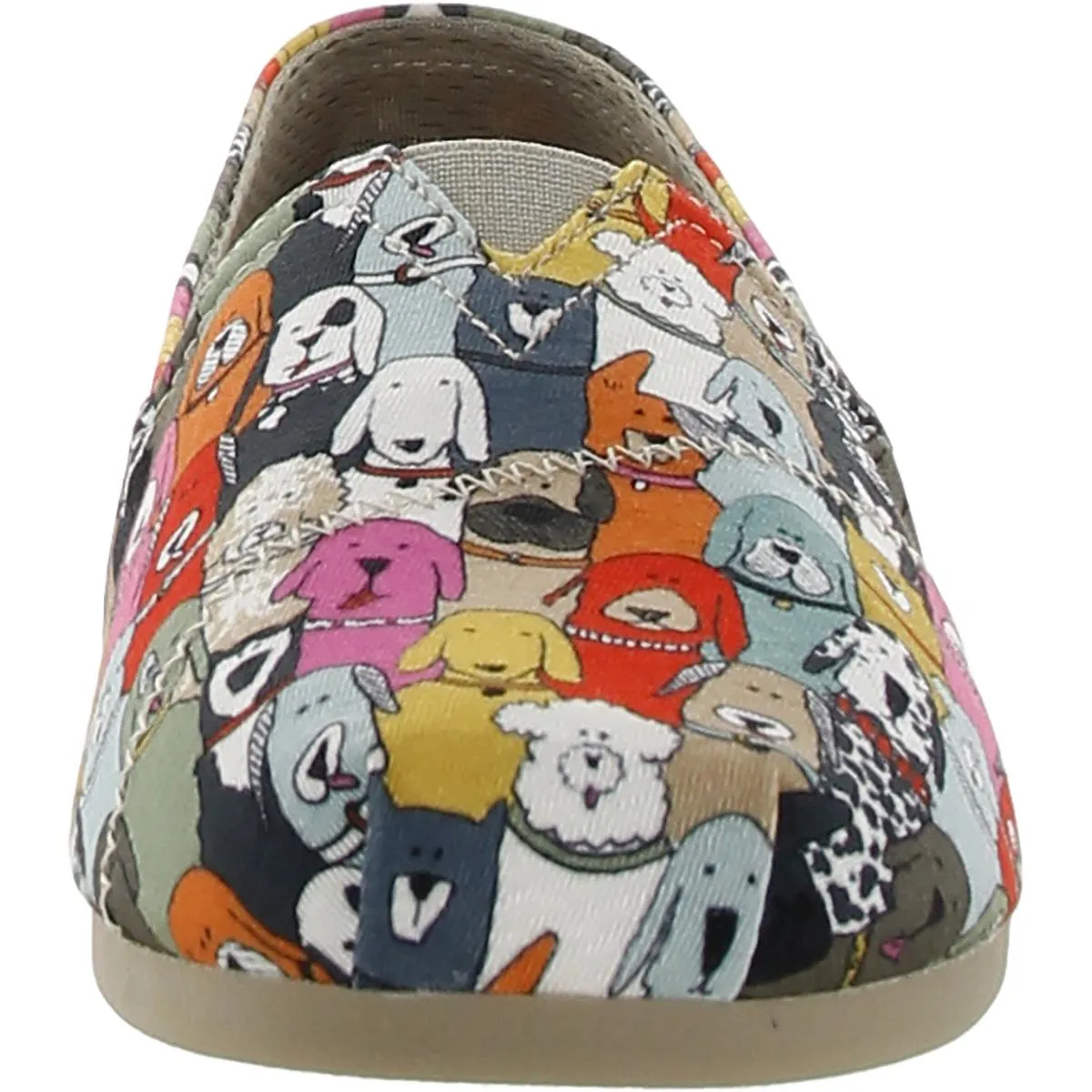 BOBS From Skechers Womens Bobs Plush - Wag Party Canvas Slip-On Loafers