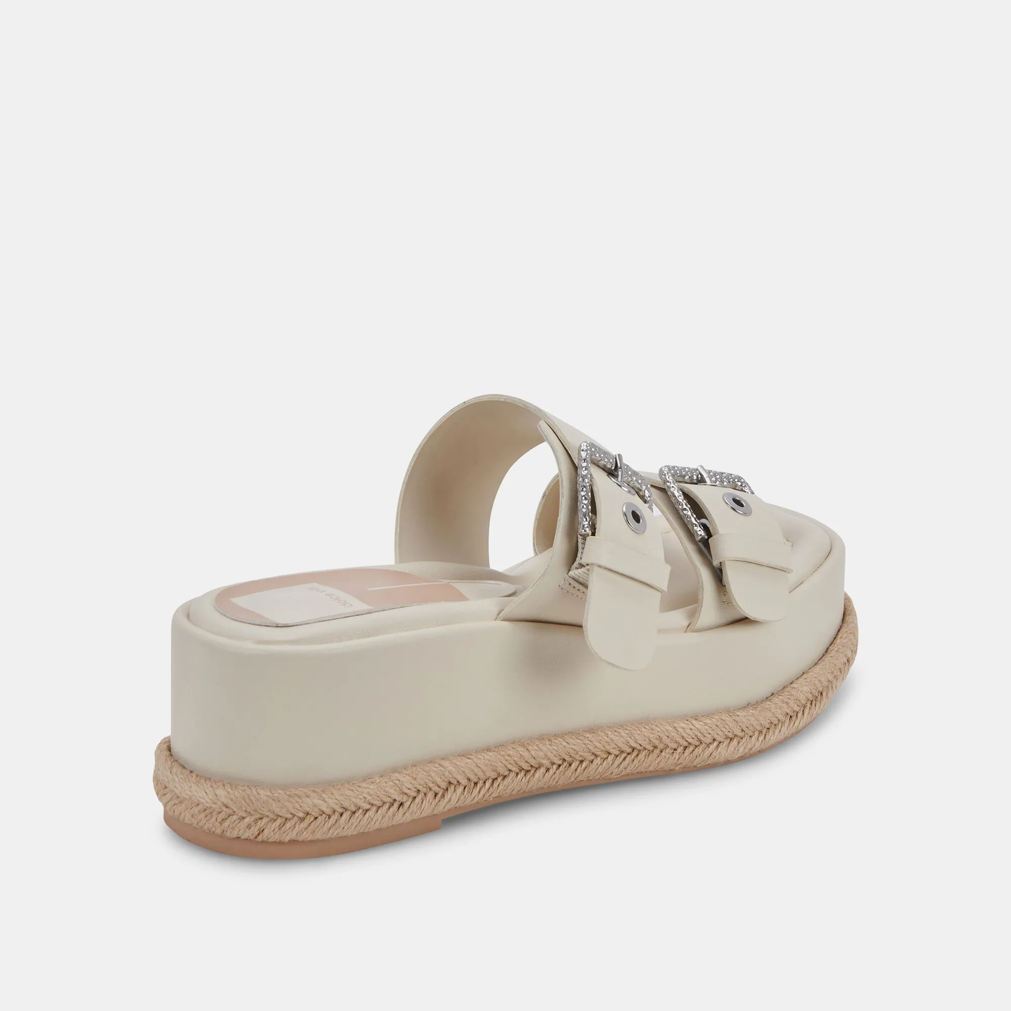 CANYON SANDALS IVORY LEATHER - re:vita