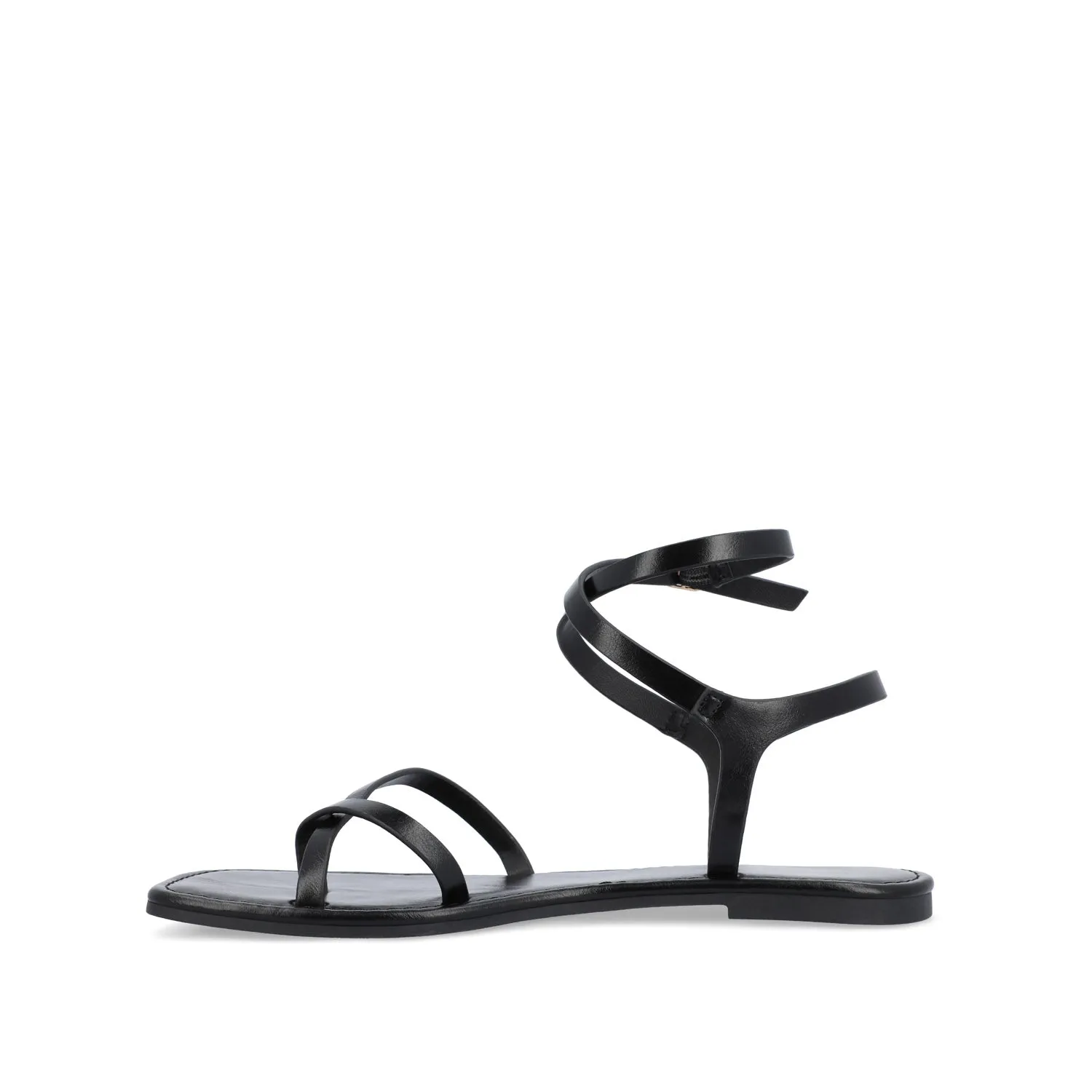 CHARRA MULTI STRAP SANDALS IN PATENT