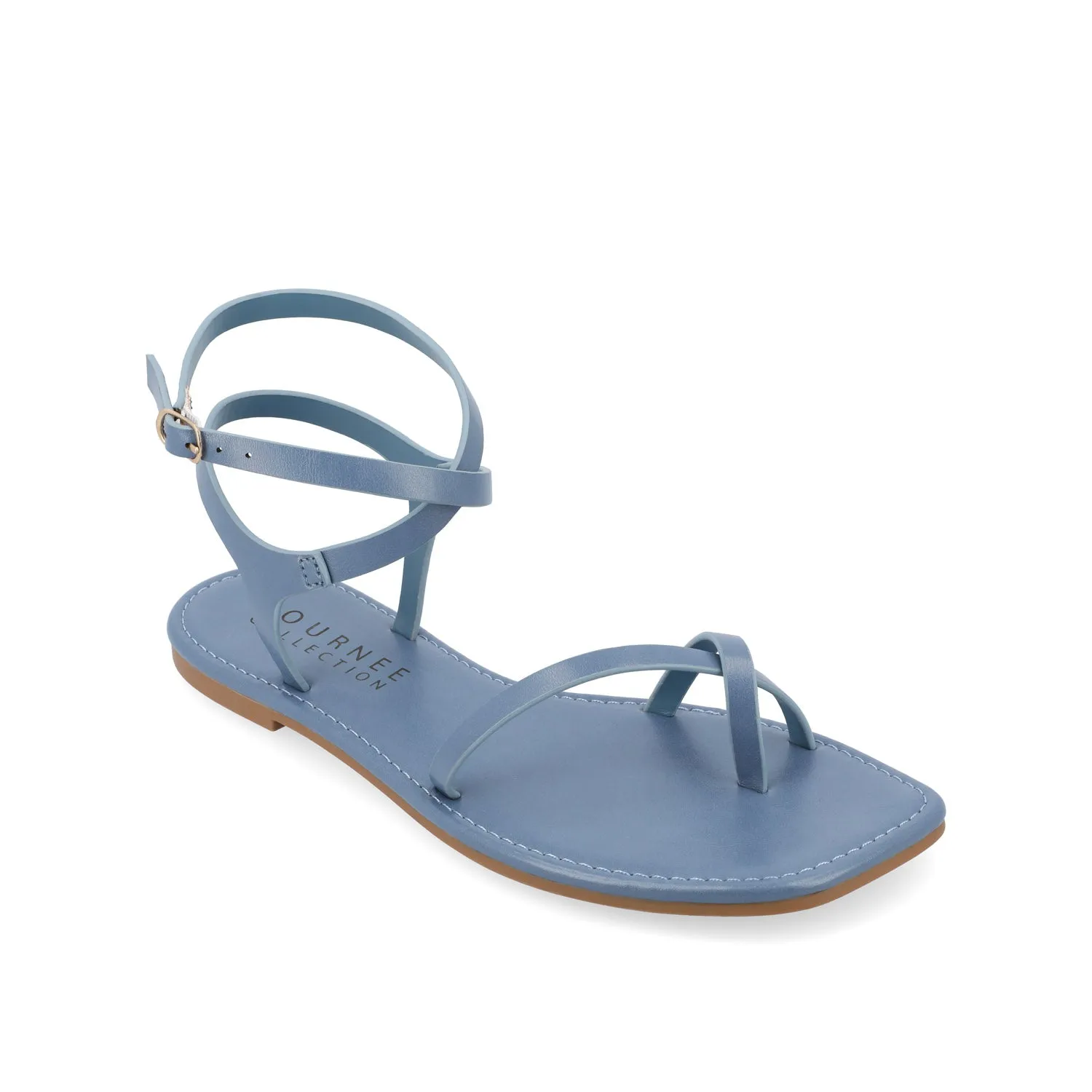 CHARRA MULTI STRAP SANDALS IN PATENT