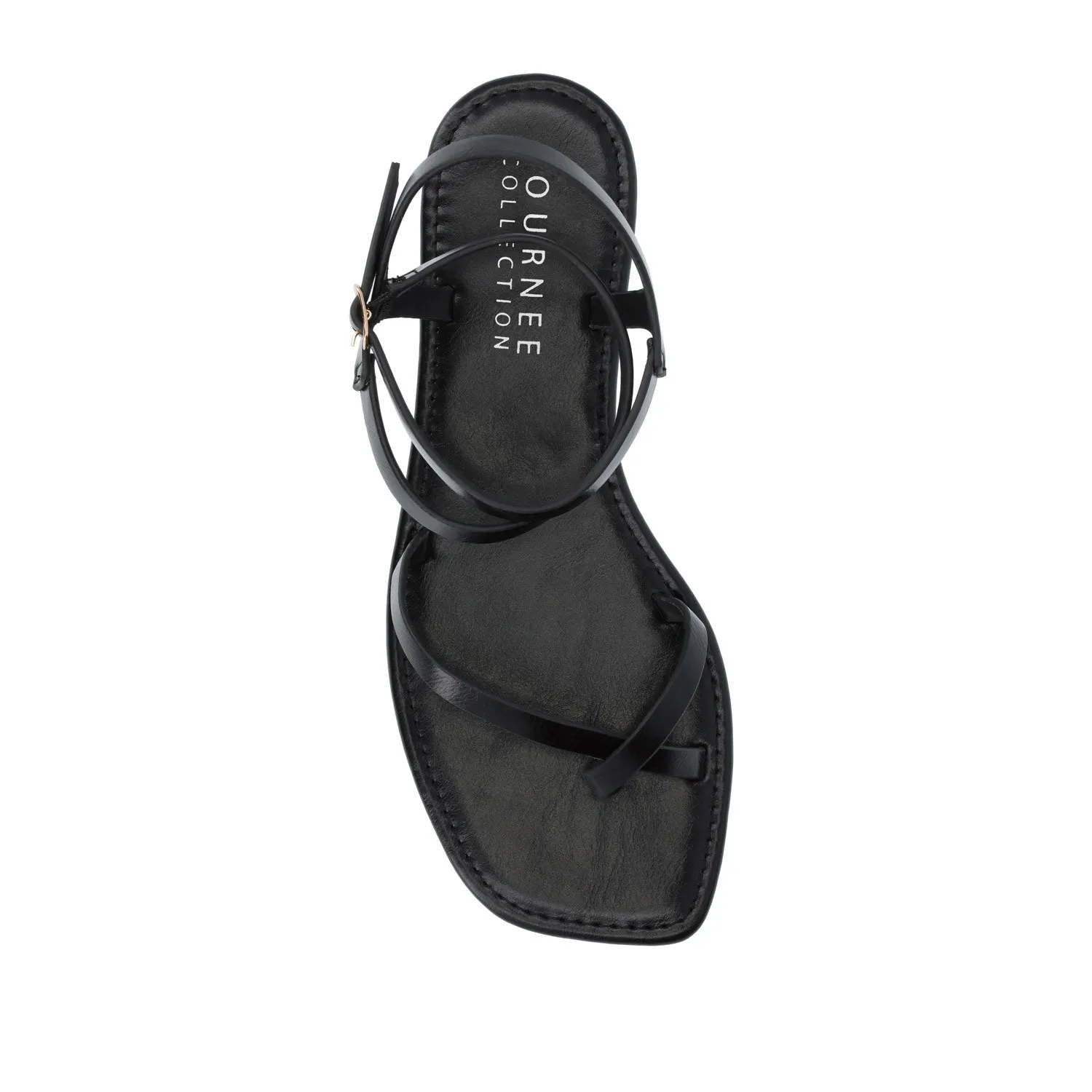 CHARRA MULTI STRAP SANDALS IN PATENT