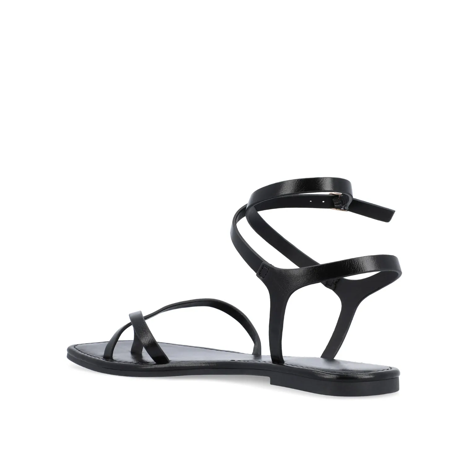 CHARRA MULTI STRAP SANDALS IN PATENT