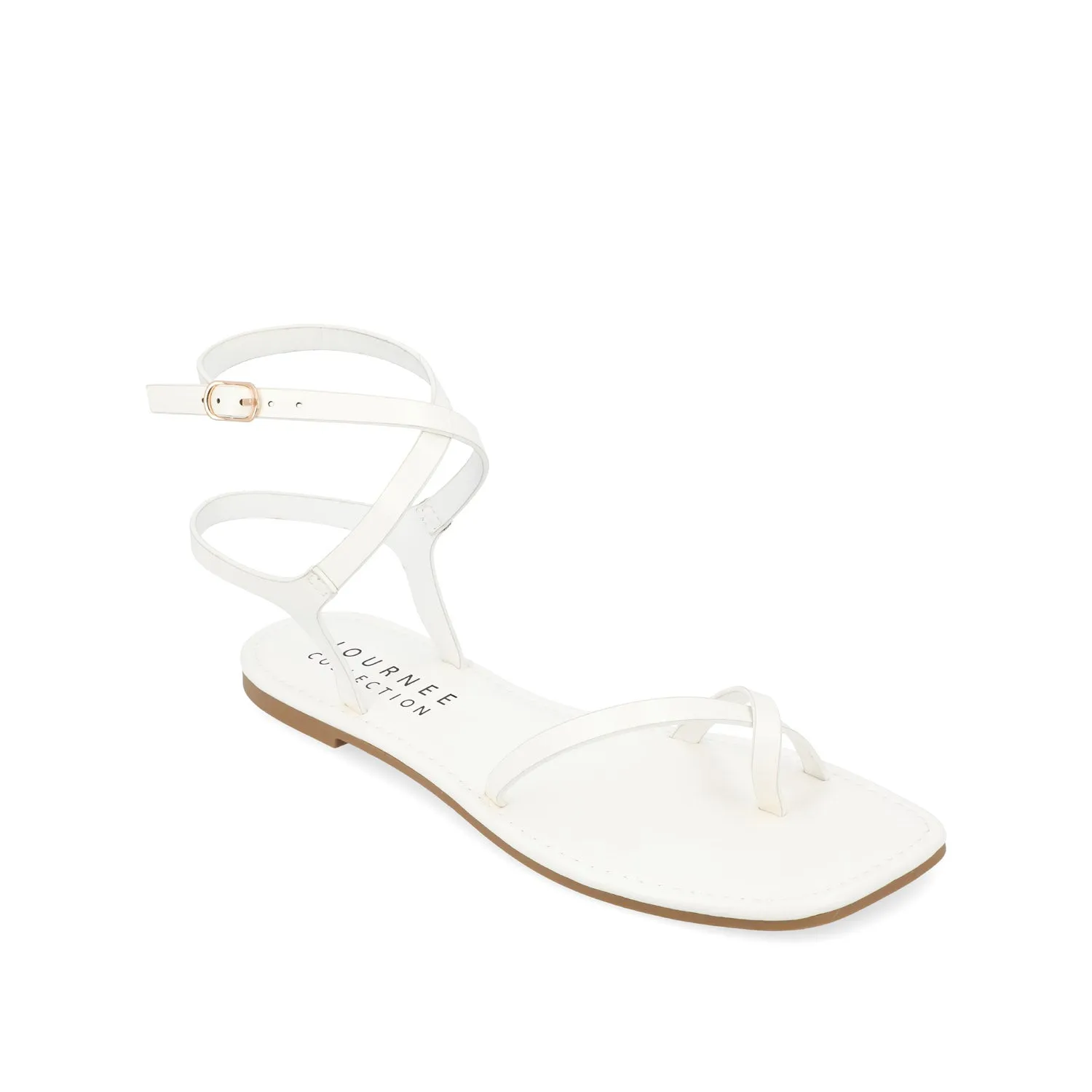 CHARRA MULTI STRAP SANDALS IN PATENT