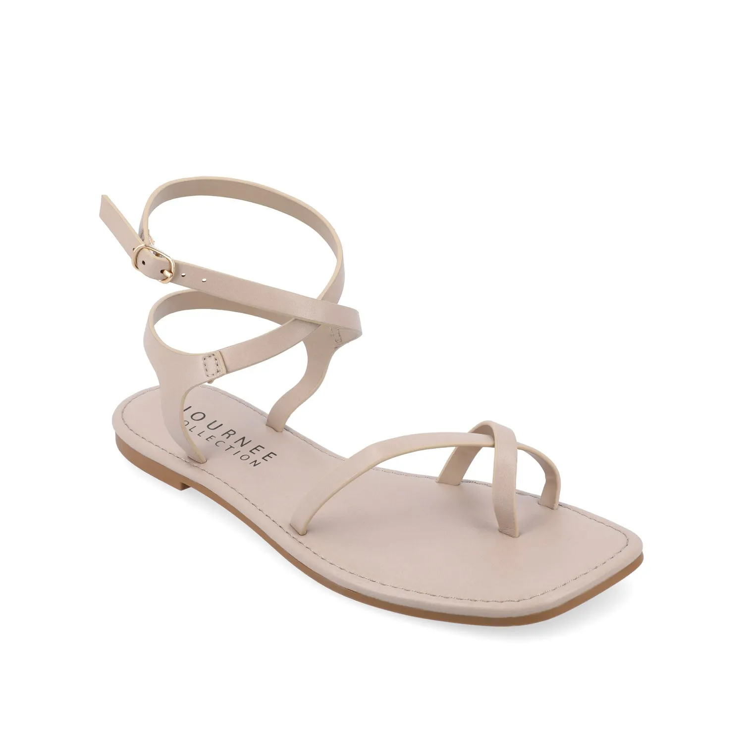 CHARRA MULTI STRAP SANDALS IN PATENT