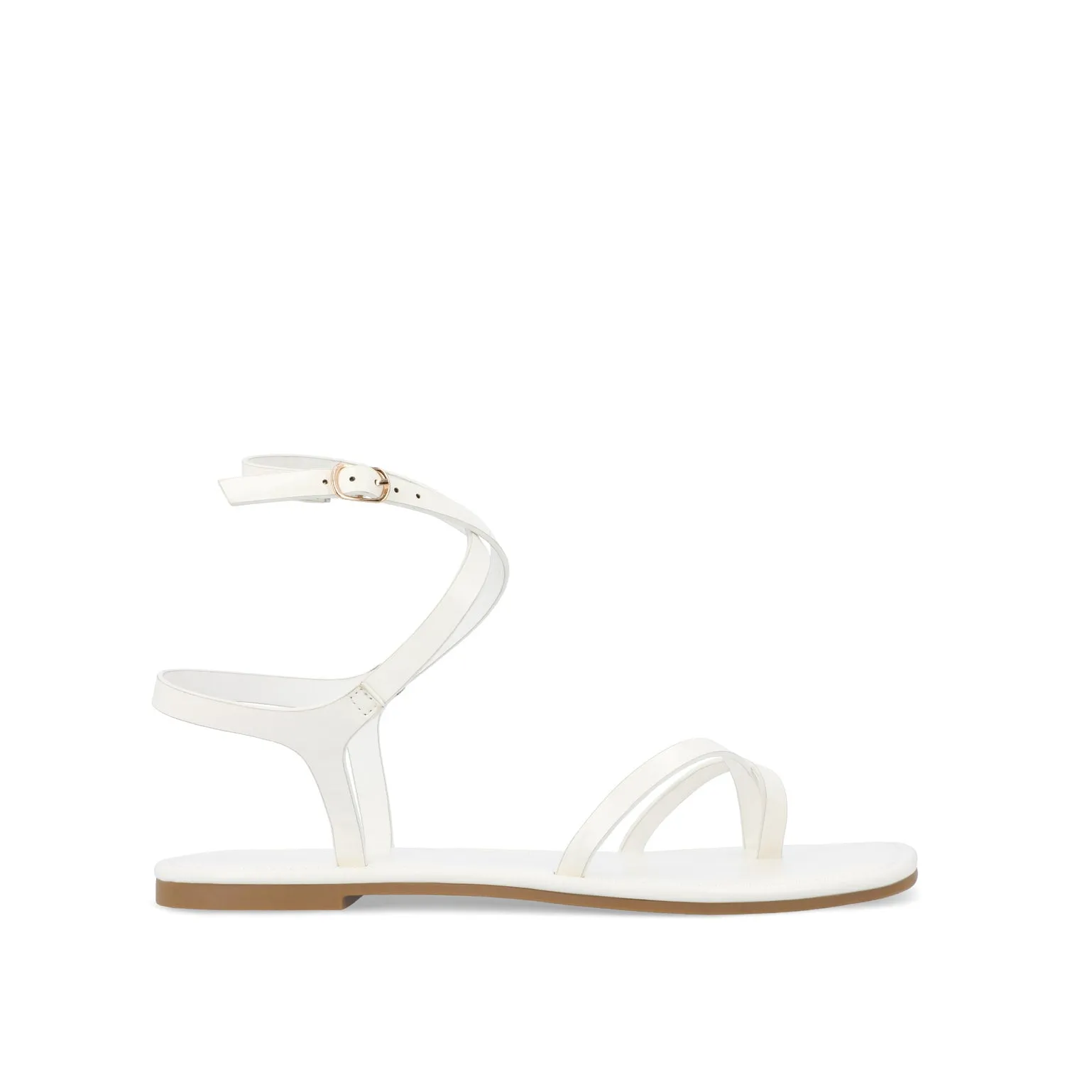 CHARRA MULTI STRAP SANDALS IN PATENT