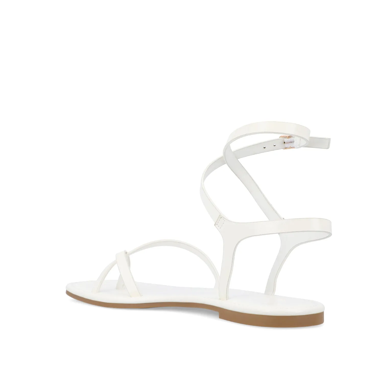 CHARRA MULTI STRAP SANDALS IN PATENT