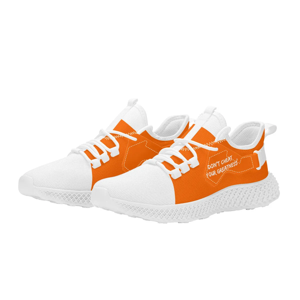 DCYG White & Neon Orange NP5 Mesh Knit Shoes Mens up to size 11 only