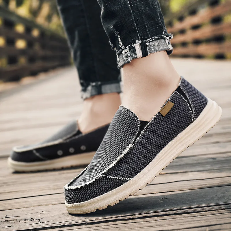 DOCKSIDE CANVAS LOAFERS