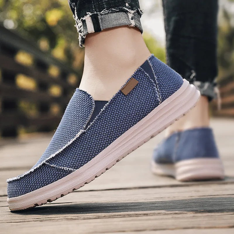 DOCKSIDE CANVAS LOAFERS