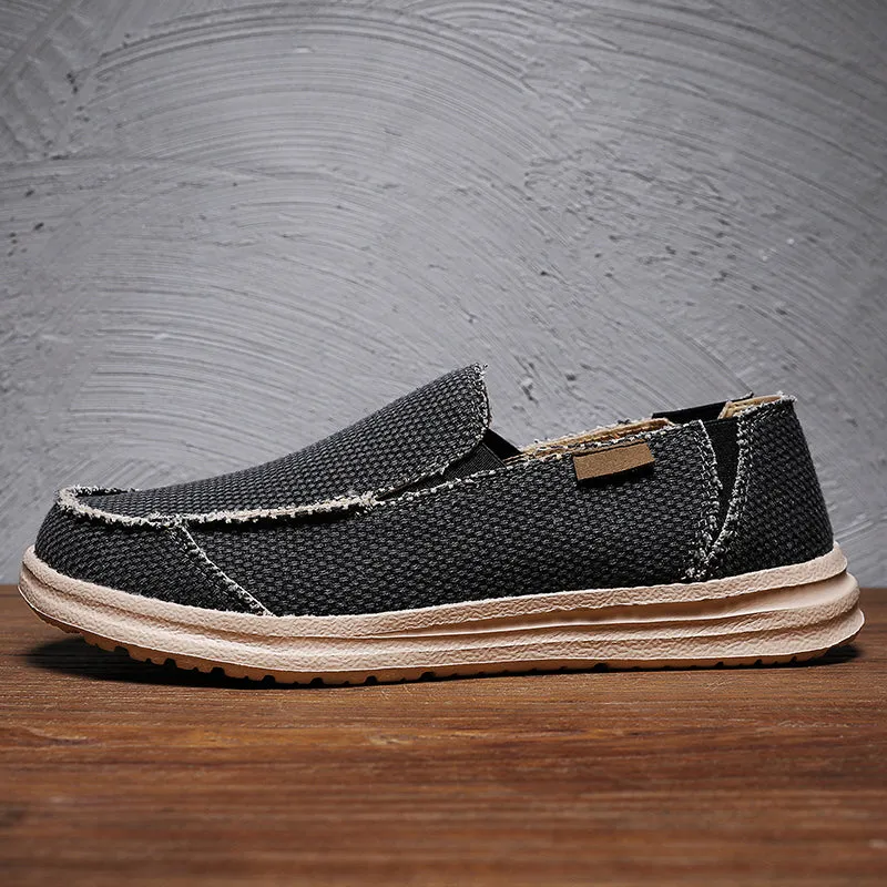 DOCKSIDE CANVAS LOAFERS