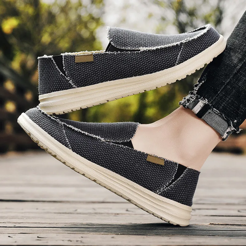 DOCKSIDE CANVAS LOAFERS