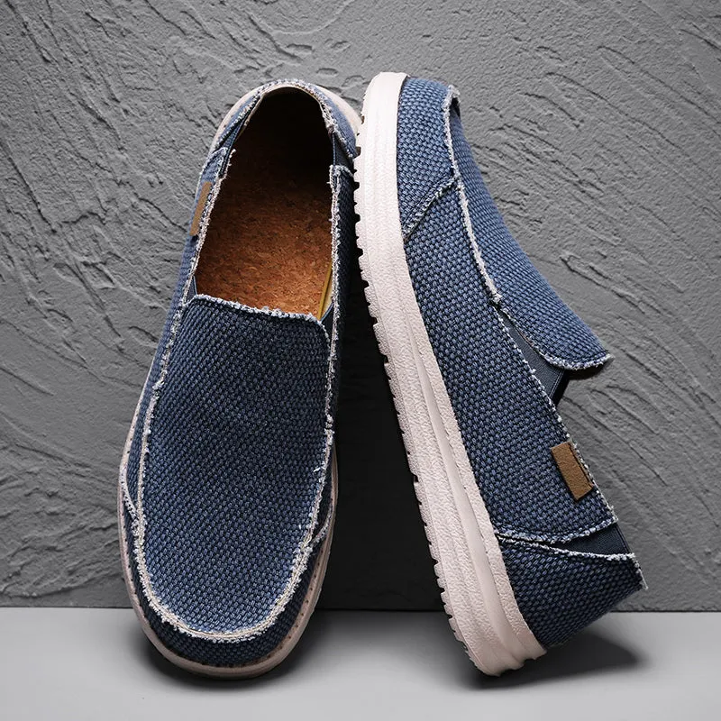 DOCKSIDE CANVAS LOAFERS