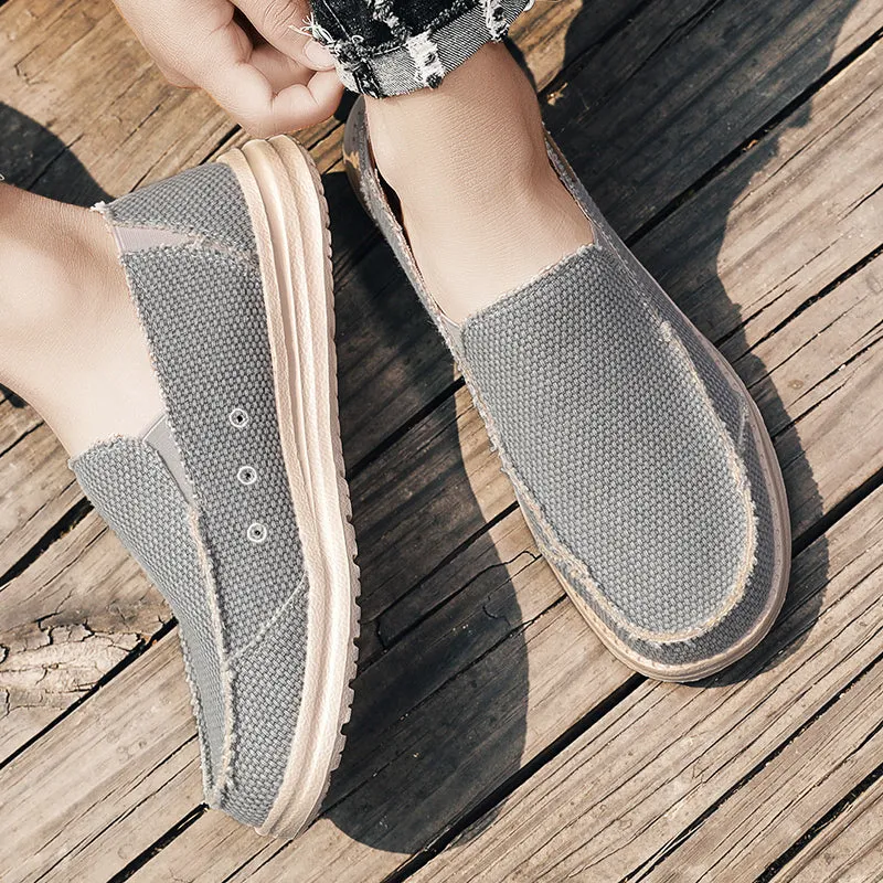 DOCKSIDE CANVAS LOAFERS