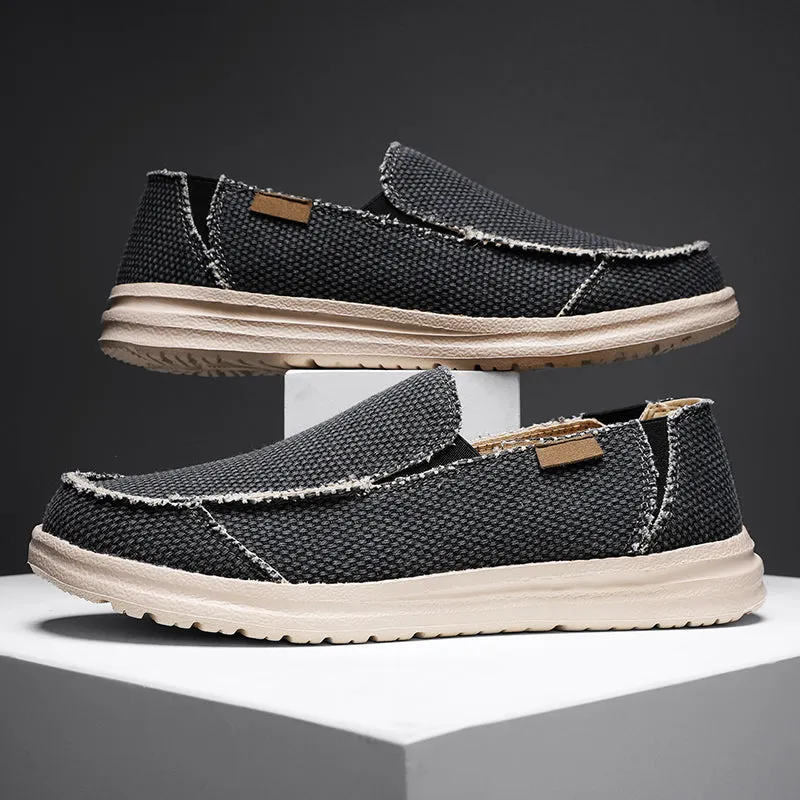 DOCKSIDE CANVAS LOAFERS