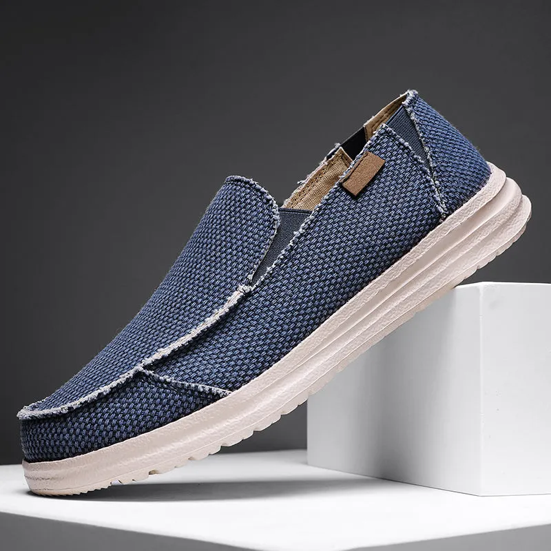 DOCKSIDE CANVAS LOAFERS