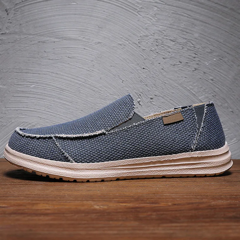 DOCKSIDE CANVAS LOAFERS