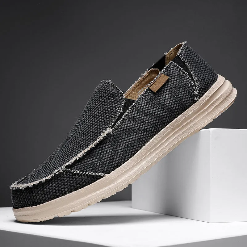 DOCKSIDE CANVAS LOAFERS