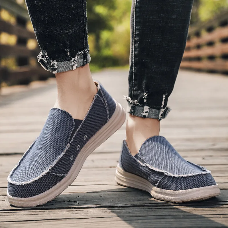 DOCKSIDE CANVAS LOAFERS