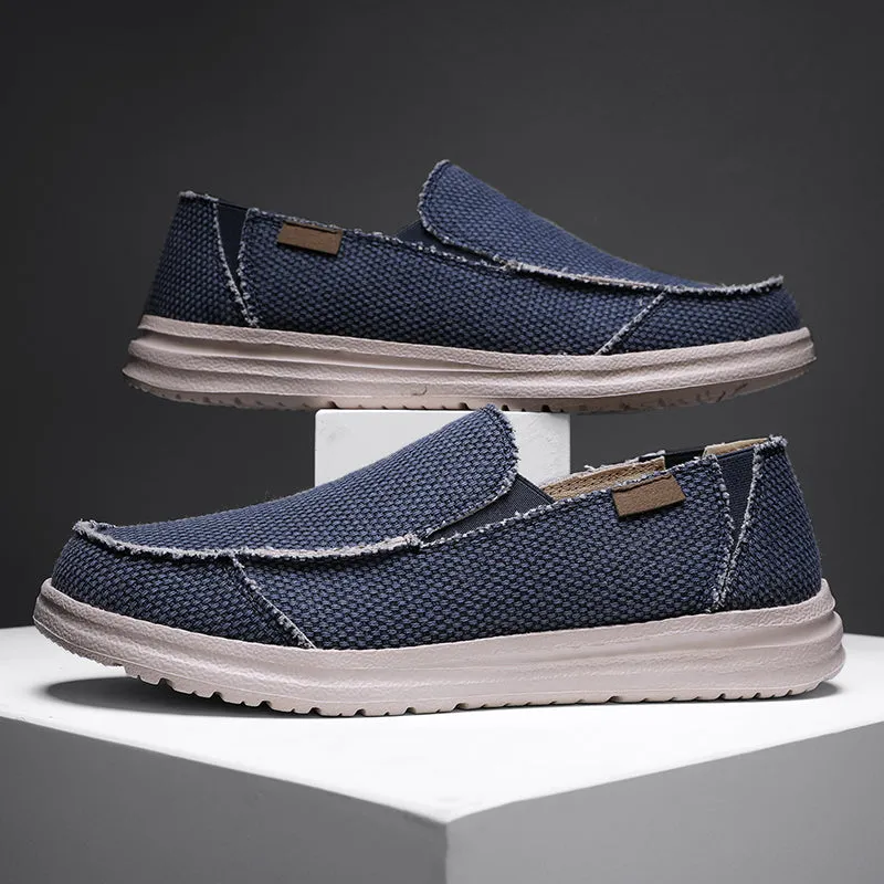 DOCKSIDE CANVAS LOAFERS