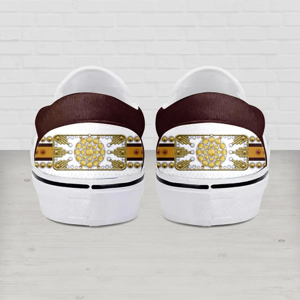 Gearhomie Elvis Sun Dial Slip On Shoes