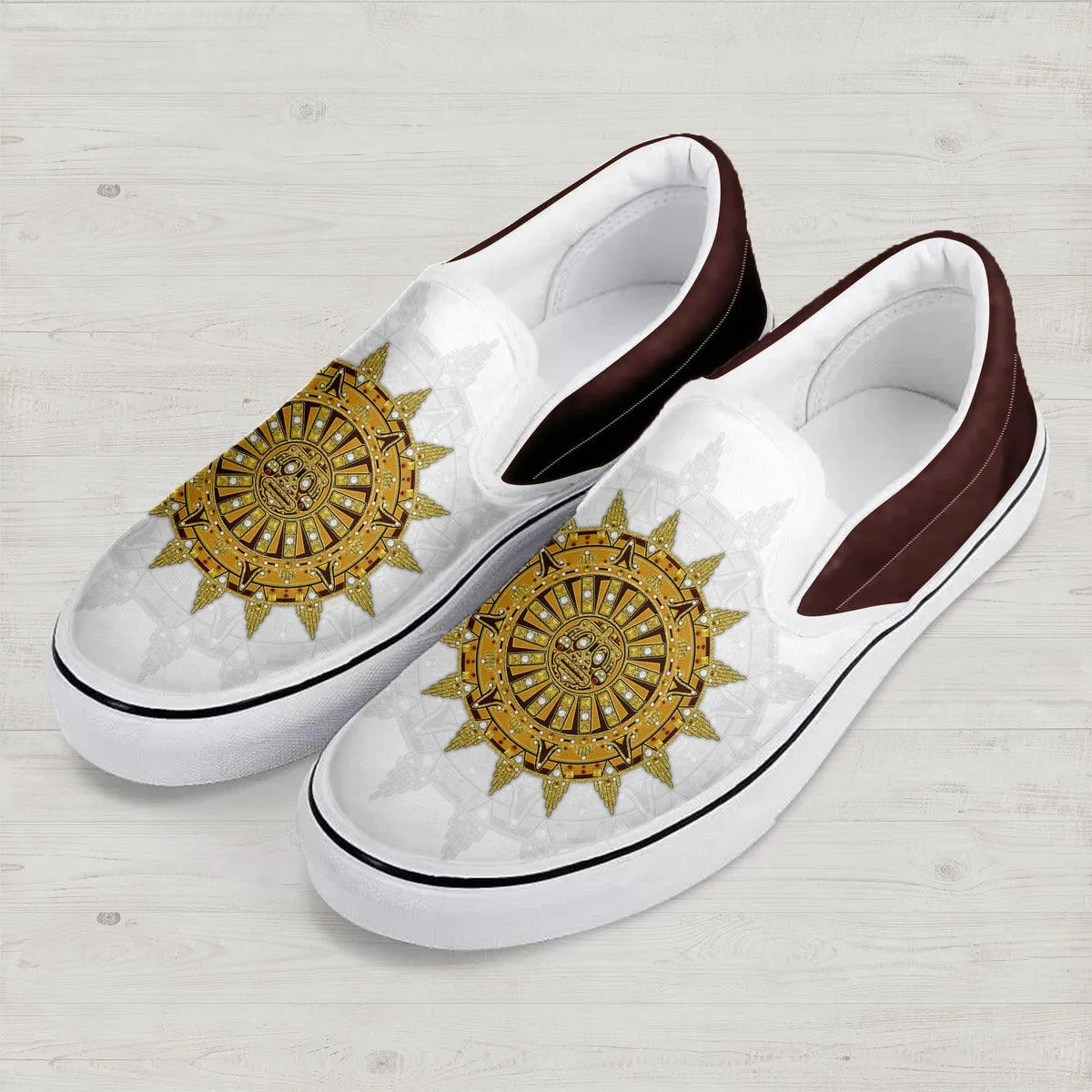 Gearhomie Elvis Sun Dial Slip On Shoes