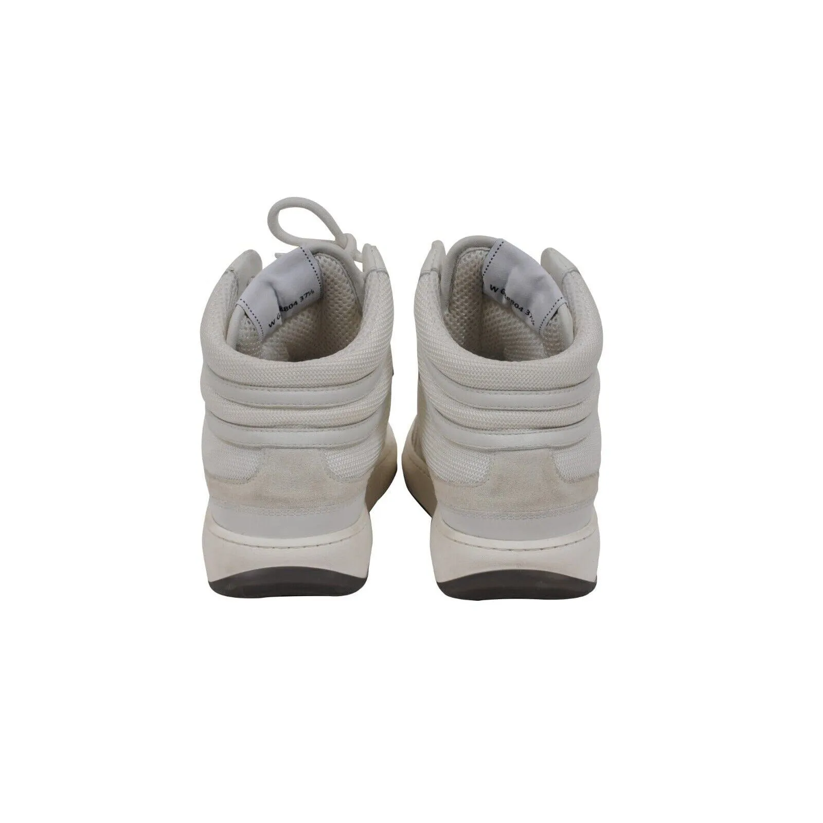 High Top Sneaker US 7.5 EU 37.5 White Leather Interlocking CC Logo