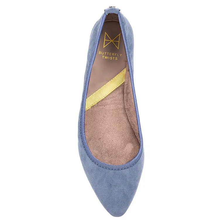 JANEY Ballet Flat Shoes - Blue