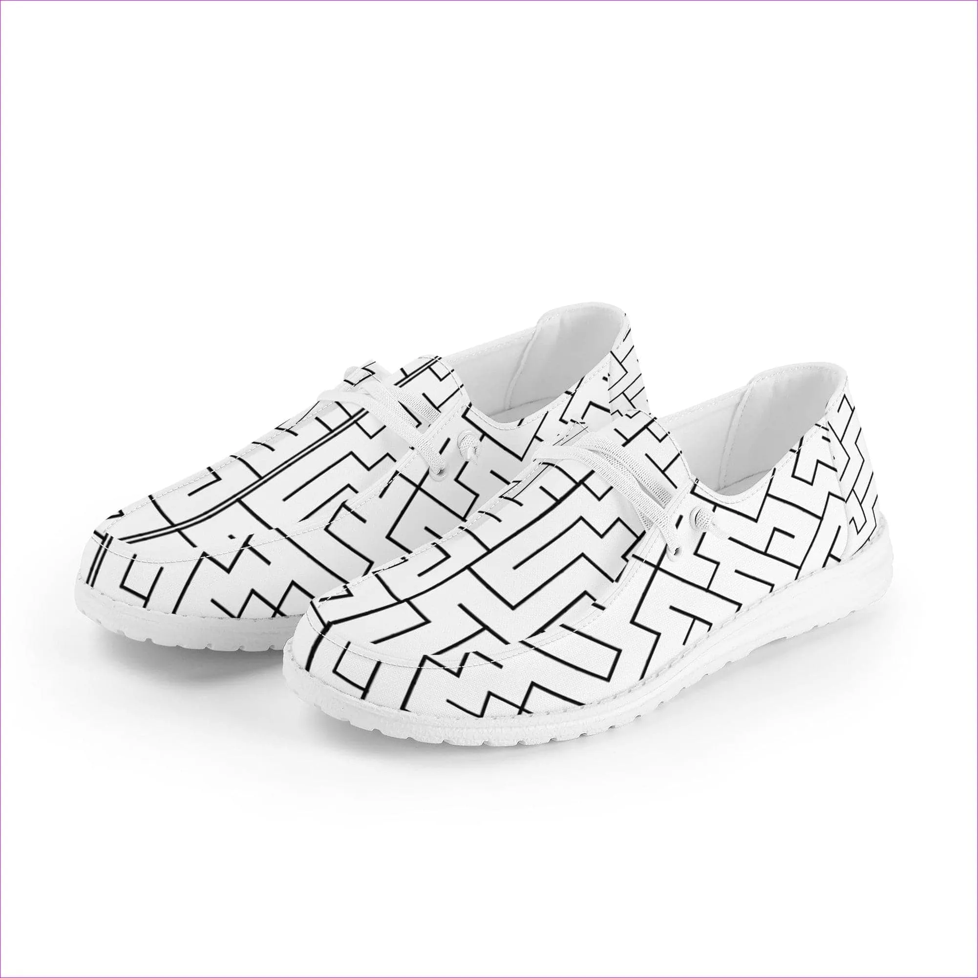 Labyrinth Canvas Slip On Loafers