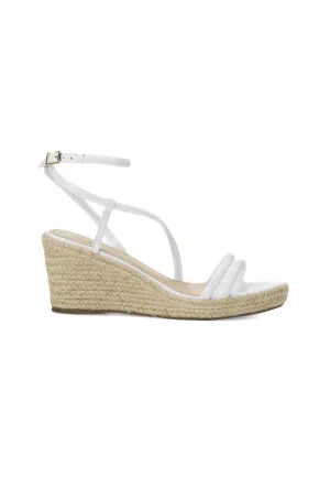 Ladies White Espadrille Wedges