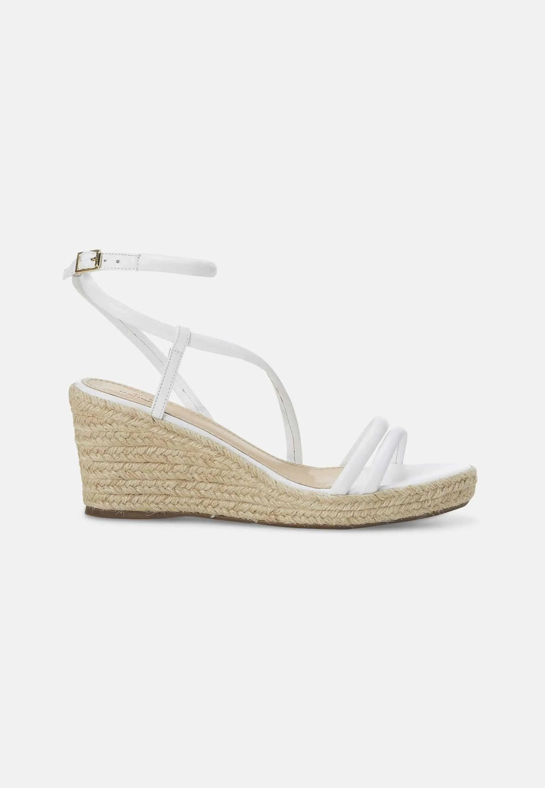 Ladies White Espadrille Wedges