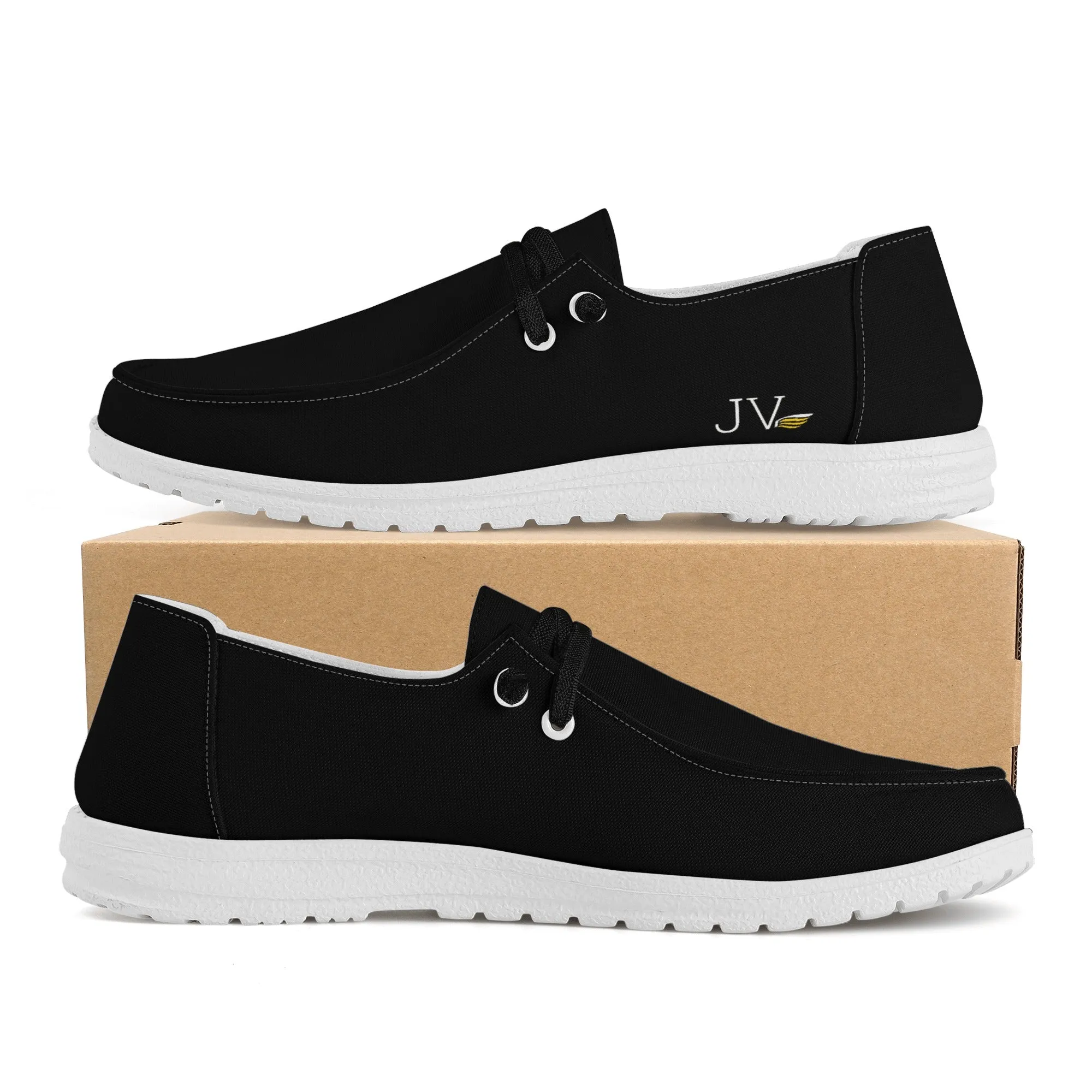 Mens Canvas Slip On Loafters