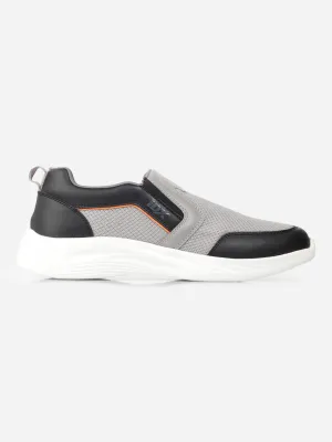 Men's Grey Black Slip On Sneakers IX7130