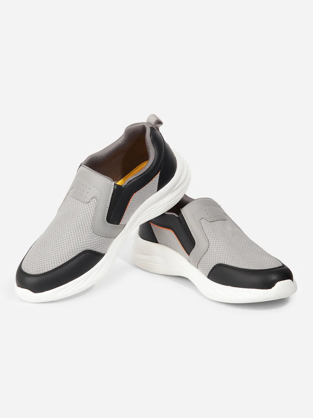 Men's Grey Black Slip On Sneakers IX7130