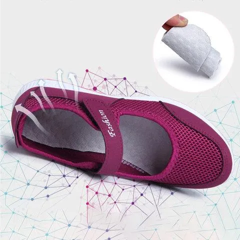 Mother's magic tape slip on sneakers best shoes for walking