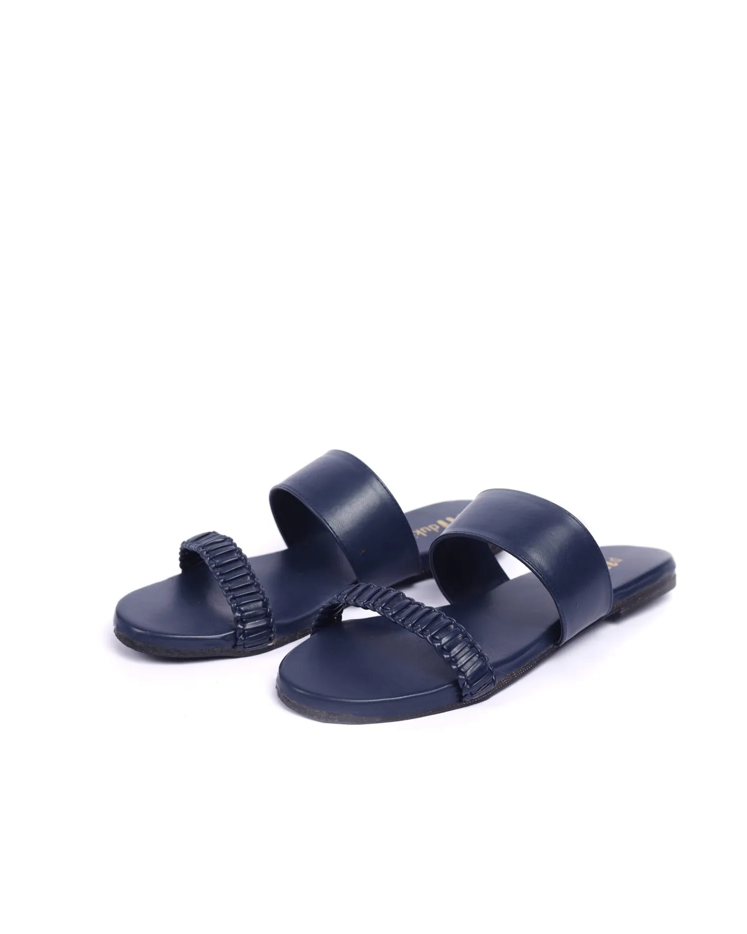 Noi Dual-Strap Vegan Leather Slides Women