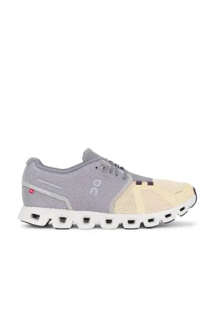 On Cloud Men's Cloud 5 Running Shoes- Fog/Savannah