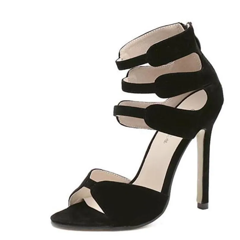 OPEN-TOE STRAPPY SANDALS