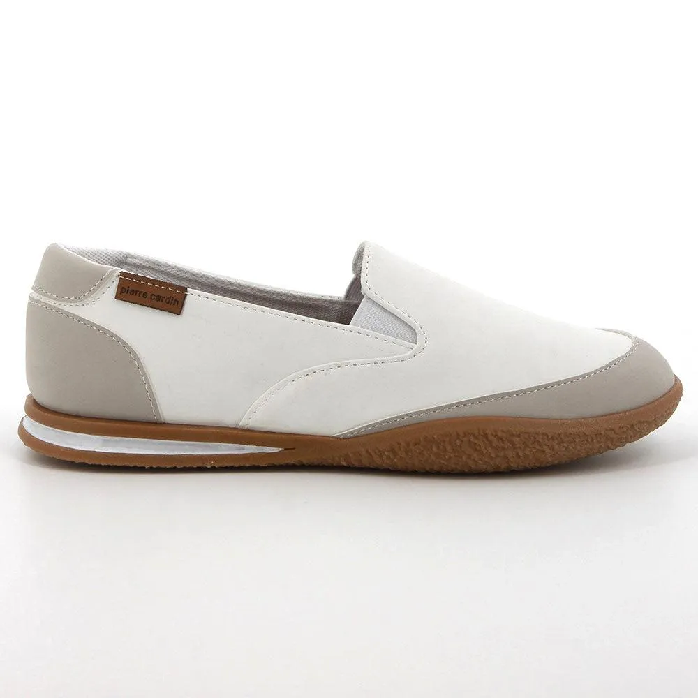 Pierre Cardin Wembi 3 Ladies Slip On Sneaker -  White Grey