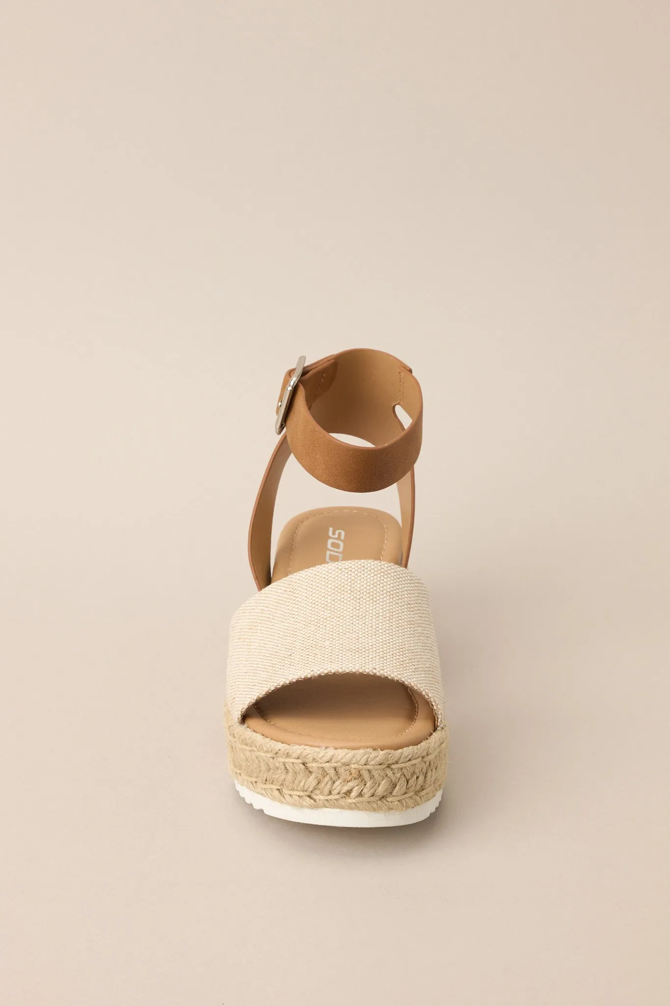 Sandy Steps Sandstone Platform Espadrille Sandals