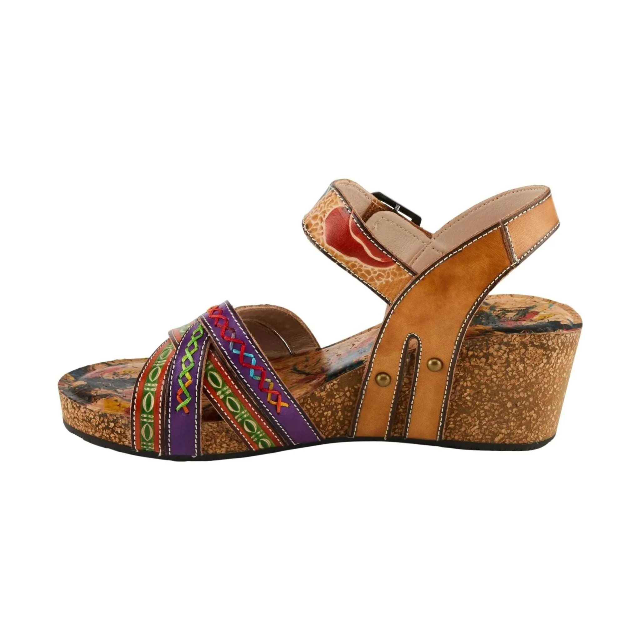 Spring Step Women's L'Artiste Bosquet Sandals - Tan Multi