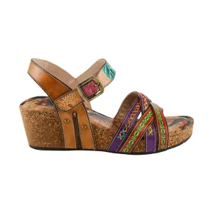 Spring Step Women's L'Artiste Bosquet Sandals - Tan Multi