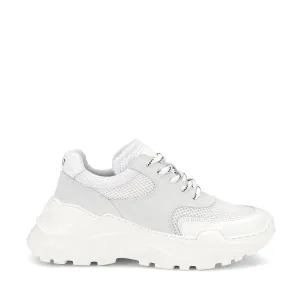 Sprint Mesh White - Light Grey  Chunky Sneakers